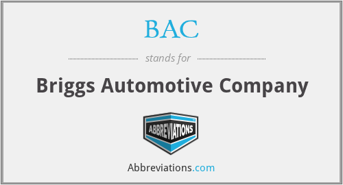 BAC - Briggs Automotive Company