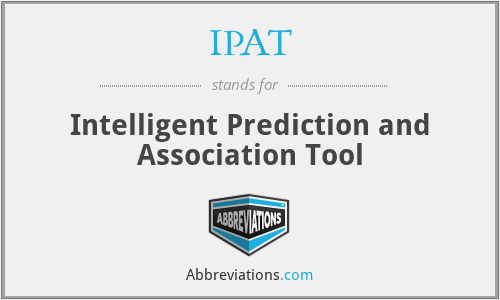 IPAT - Intelligent Prediction and Association Tool