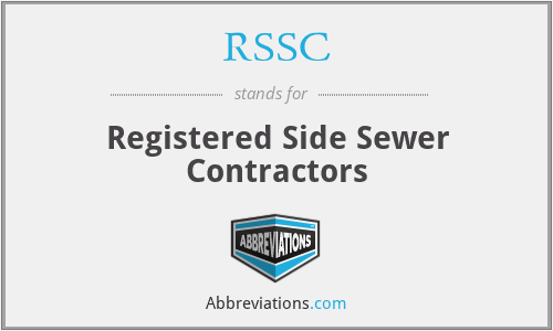 RSSC - Registered Side Sewer Contractors