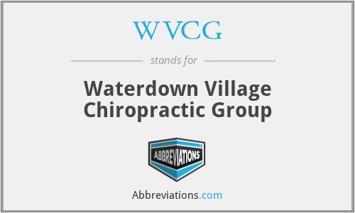 WVCG - Waterdown Village Chiropractic Group