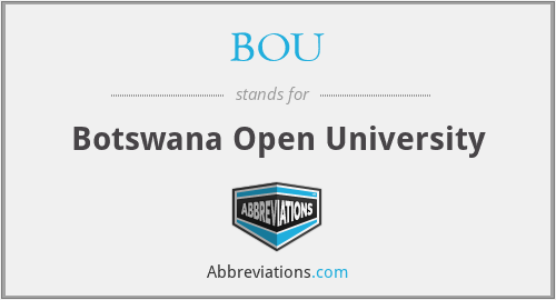 BOU - Botswana Open University