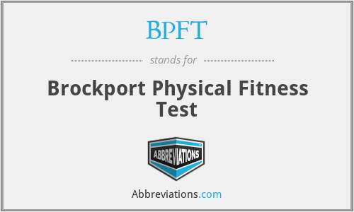 BPFT - Brockport Physical Fitness Test