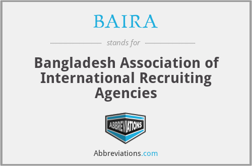 BAIRA - Bangladesh Association of International Recruiting Agencies