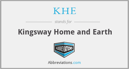 KHE - Kingsway Home and Earth