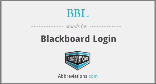 BBL - Blackboard Login