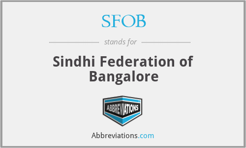 SFOB - Sindhi Federation of Bangalore