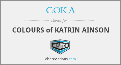 COKA - COLOURS of KATRIN AINSON