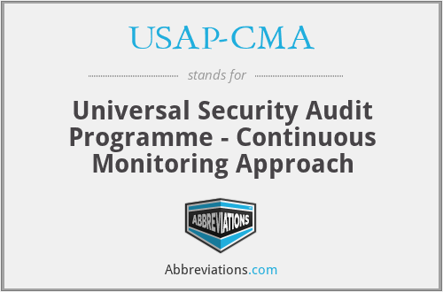 USAP-CMA - Universal Security Audit Programme - Continuous Monitoring Approach