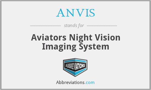 ANVIS - Aviators Night Vision Imaging System