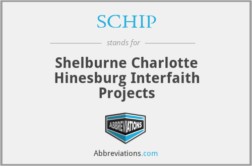 SCHIP - Shelburne Charlotte Hinesburg Interfaith Projects