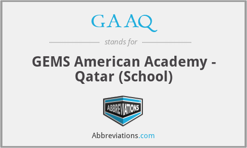 GAAQ - GEMS American Academy - Qatar (School)