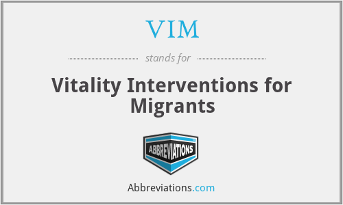 VIM - Vitality Interventions for Migrants
