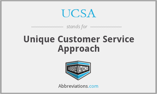 UCSA - Unique Customer Service Approach