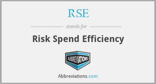 RSE - Risk Spend Efficiency