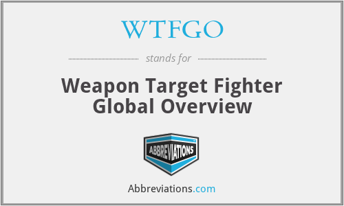 WTFGO - Weapon Target Fighter Global Overview