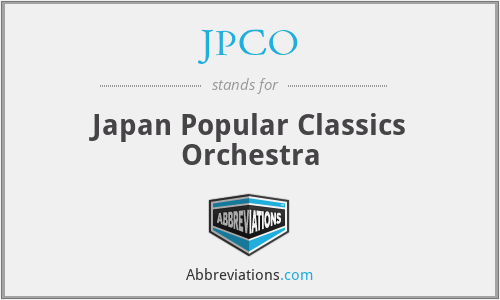 JPCO - Japan Popular Classics Orchestra