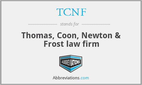 TCNF - Thomas, Coon, Newton & Frost law firm