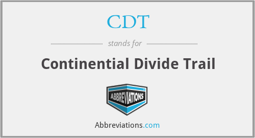 CDT - Continential Divide Trail