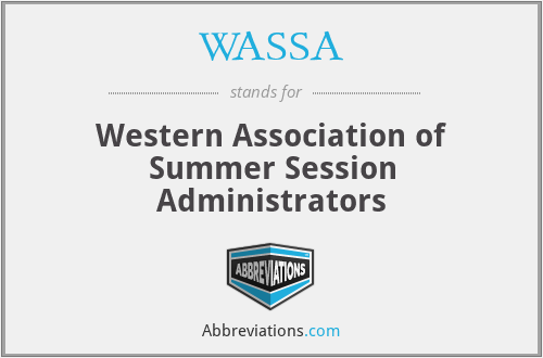 WASSA - Western Association of Summer Session Administrators