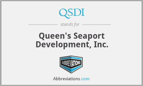 QSDI - Queen's Seaport Development, Inc.