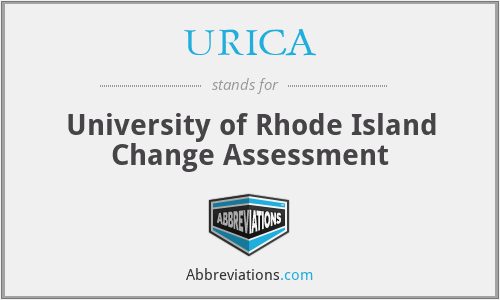 URICA - University of Rhode Island Change Assessment