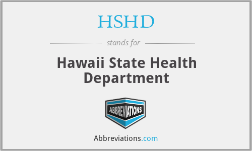 HSHD - Hawaii State Health Department
