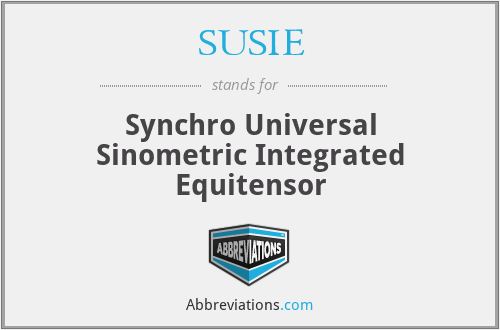 SUSIE - Synchro Universal Sinometric Integrated Equitensor