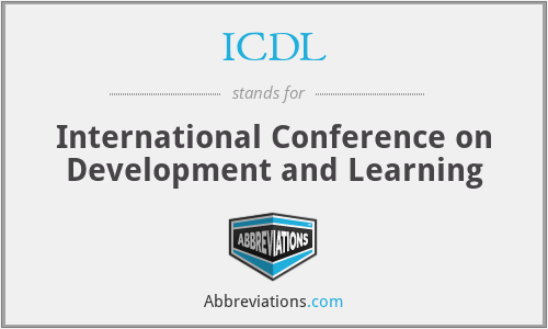 ICDL - International Conference on Development and Learning