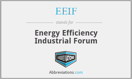 EEIF - Energy Efficiency Industrial Forum