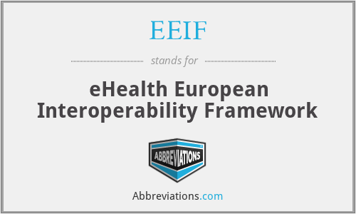 EEIF - eHealth European Interoperability Framework