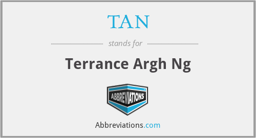 TAN - Terrance Argh Ng