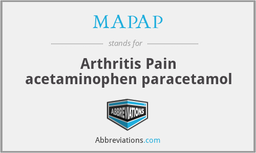 MAPAP - Arthritis Pain acetaminophen paracetamol