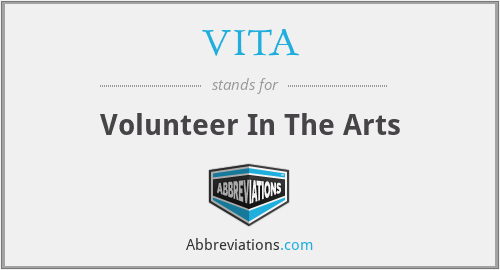 VITA - Volunteer In The Arts