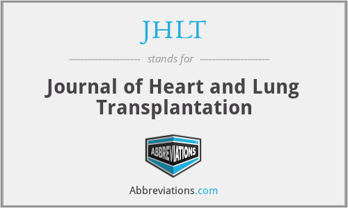 JHLT - Journal of Heart and Lung Transplantation