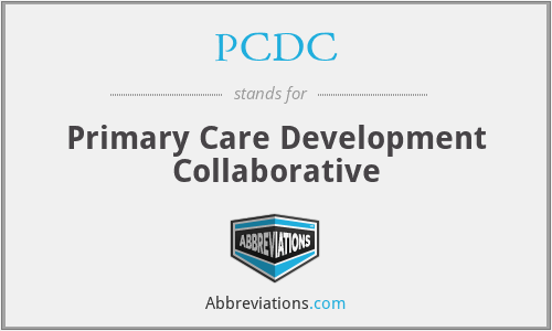 PCDC - Primary Care Development Collaborative
