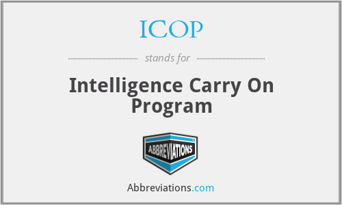 ICOP - Intelligence Carry On Program