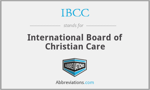 IBCC - International Board of Christian Care