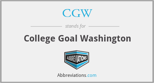CGW - College Goal Washington