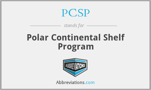 PCSP - Polar Continental Shelf Program