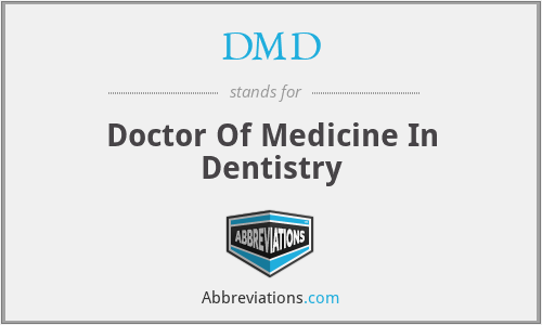 DMD - Doctor Of Medicine In Dentistry