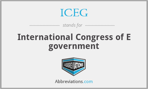 ICEG - International Congress of E government