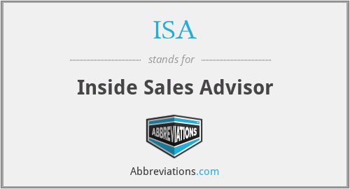 ISA - Inside Sales Advisor