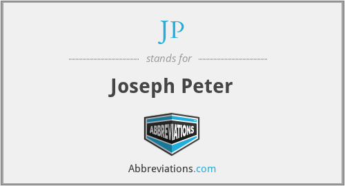 JP - Joseph Peter