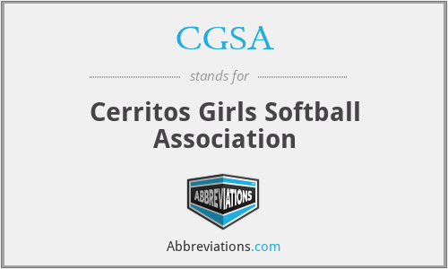 CGSA - Cerritos Girls Softball Association