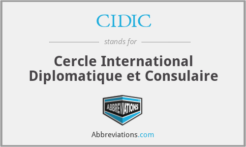 CIDIC - Cercle International Diplomatique et Consulaire