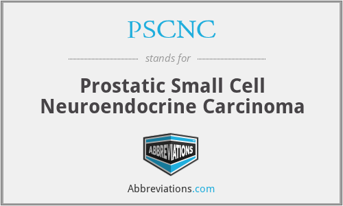 PSCNC - Prostatic Small Cell Neuroendocrine Carcinoma