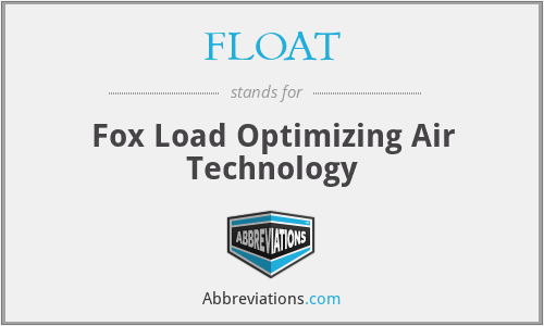 FLOAT - Fox Load Optimizing Air Technology