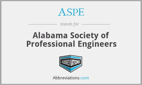 ASPE - Alabama Society of Professional Engineers