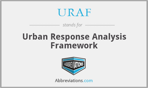 URAF - Urban Response Analysis Framework