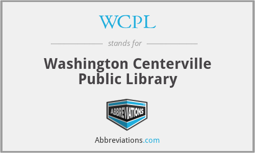 WCPL - Washington Centerville Public Library